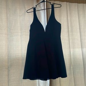 Navy blue skater dress